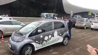 Встреча электромобилей в Краснодаре Tesla Model S, Mitsubishi, Leaf.