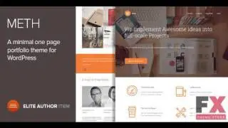 Preview Meth - A Minimal One Page Portfolio Theme TForest