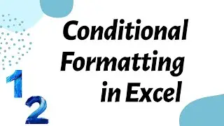 Conditional Formatting in Excel | English Excel Tutorials