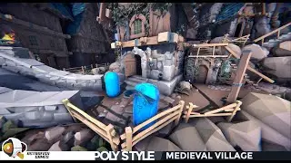 POLY STYLE - Medieval Village: Character Controller in UNITY