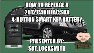 How to replace a 2012 Cadillac SRX 4 Button Smart Key Battery