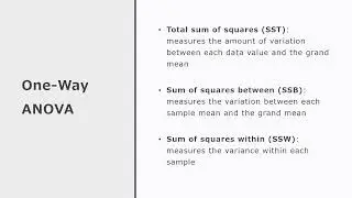 What is a One-Way ANOVA?