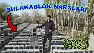 SHLAKABLOK TUMBA VA SHAPKA NARXLARI 2021-YIL.G'ISHTLAR ARZONLADI