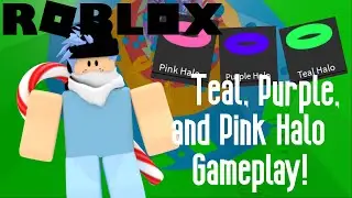 Teal, Purple, and Pink Halo Gameplay! | Tower of Hell | Roblox
