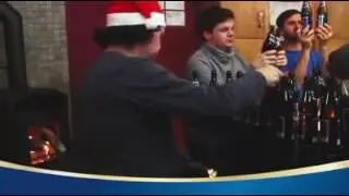 Weihnachtliche Bierflaschenmusik