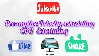 Pre-emptive Priority Scheduling!!! Operating system 2024