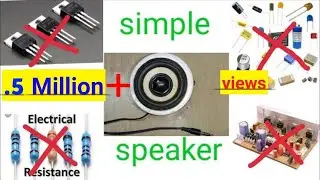 How to make simple speakers amplifier at home without using any circuit board