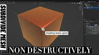 Subdivide your mesh seamless and non destructive approach | Blender Trick
