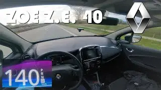 Renault ZOE Z.E. 40 ( R90 ) | TOP SPEED & 0-100 kmh ACCELERATION on german Autobahn