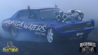 TWIN TURBO & SUPERCHARGED CORTINA "OVERKILL" GETTING THRASHED AT BRASHERNATS