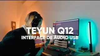 Interface de áudio TEYUN Q12 (teste rápido no reaper com guitarra)