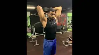 90 reps Arms and traps giant set