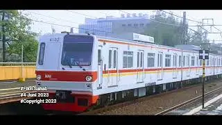 KRL TM 6022F masuk Stasiun Gondangdia