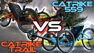 Catrike 559 vs Catrike Trail! What difference does a bigger wheel make? - Utah Trikes