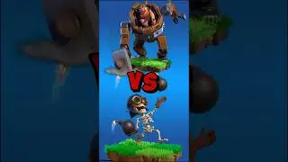 0 IQ Battle Machine vs 999 IQ Bomber in Clash of Clans #clashofclans #shorts #versus