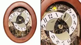 RHYTHM Magic Motion Clock 4MH780WD06 Nostalgia