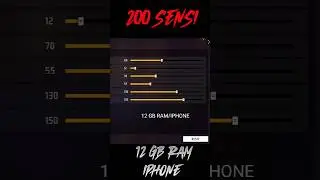 BEST SENSITIVITY FOR 12GB RAM / IPHONE AFTER UPDATE || FREE FIRE SENSITIVITY OB44