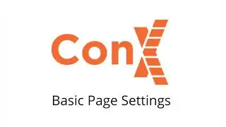 Page Settings - ConX