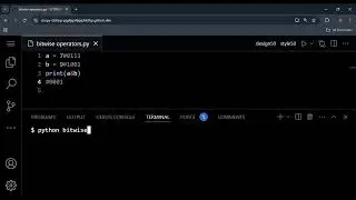 BITWISE OPERATORS IN PYTHON | AND(&), OR(|), XOR(^) | PYTHON TUTORIALS |