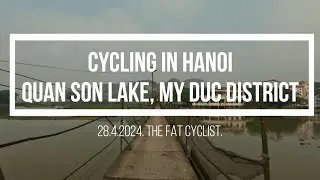CYCLING IN HANOI: QUAN SON LAKE. 28.4.2024. 4K RES 30FPS. GOPRO HERO 11.