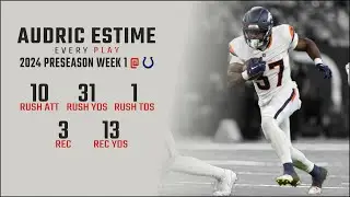 Audric Estime Preseason Week 1 Replay: Every Run, Target, and Catch @ Indianapolis Colts
