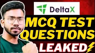 DeltaX MCQ Questions and Answers PDF LEAKED 🔥| 100% SELECTION