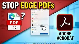 How to stop pdf files from opening in Microsoft Edge