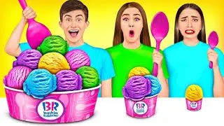 Большая, Средняя и Маленькая еда | Челлендж от Olala