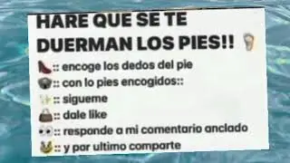 HARE QUE SE TE DUERMAN LOS PIES!!