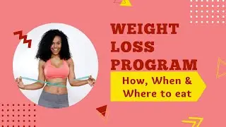 Weight loss Program - How, when & where to eat