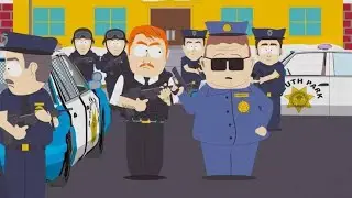 South Park Protest Scene  I No to Pigs I People Vs Police I Black Live Matters