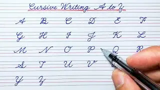 How to write English capital letters | Cursive writing A to Z | Cursive handwriting practice | ABCD