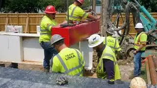 Installing Micropiles at Jefferson Memorial