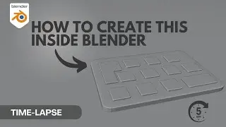 Blender 3D | Quick & Easy Inset Panel in Blender 4.2 – 5-Minute Time-Lapse Tutorial