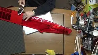 Part14 Building the Sunbird V2 powered Glider    Covering Top of Wing