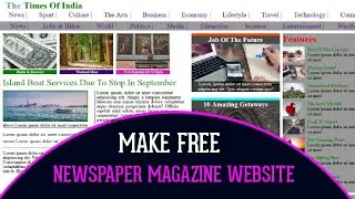 How to make Newspaper website using HTML and CSS | using grid and flex | Codeflix unknown coder
