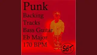 Punk Bass Guitar Backing Track in Eb Major 170 BPM, Vol. 1