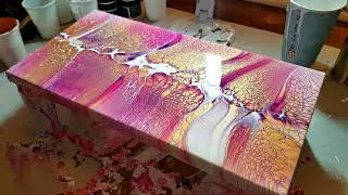Swipe using Sheleeart Pouring Medium - Acrylic Pouring Techniques