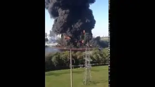 Пожар на Москва реке 13 08 2015