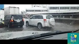SLEX near ALASKA binaha dahil sa sobrang lakas ng ulan mula sa bagyong Jolina,Keep Safe mga ka Solar