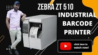 Zebra ZT 510 industrial barcode printer | 300 dpi | Manual Sensor/Media/Ribbon Calibration Setup