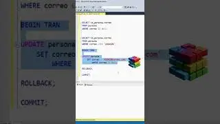 SQL Server 2022 - UPDATE seguros en SQL con BEGIN TRAN ROLLBACK COMMIT