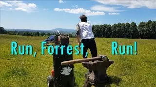 Forging a nail... yup that's right. Super interesting! Nate's Forge, Wandering blacksmith