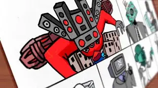 Drawing Skibidi Toilet 3rd vs Friday Night Funkin