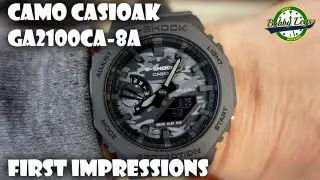 G-SHOCK Camo CasiOak - First Impressions - GA2100CA-8A