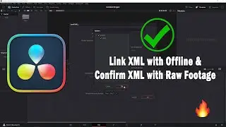Offline Link with XML & Confirm Raw Footage with XML I 