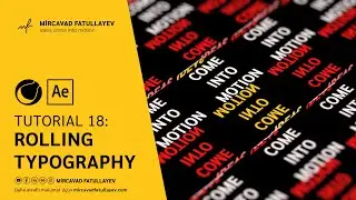 Rolling Typography Animation - Cinema 4D Tutorial