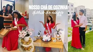 Nosso chá de cozinha | Diário da noiva Ep 05 tudo que fizemos para nosso chá + vlog do dia ✨