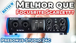 REVIEW PRESONUS STUDIO 24C - Melhor que Focusrite? Behringer, Arcano, interface de áudio Home Studio