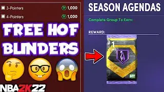HOW TO EASILY GET A FREE HALL OF FAME BLINDERS BADGE IN NBA 2K22 MyTEAM!